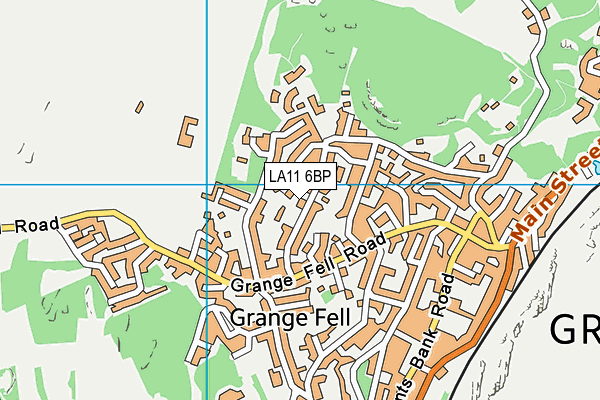 LA11 6BP map - OS VectorMap District (Ordnance Survey)