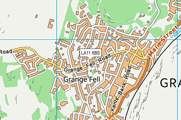LA11 6BS map - OS VectorMap District (Ordnance Survey)