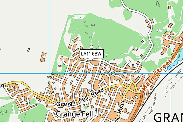 LA11 6BW map - OS VectorMap District (Ordnance Survey)