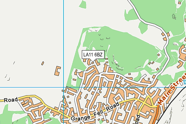 LA11 6BZ map - OS VectorMap District (Ordnance Survey)