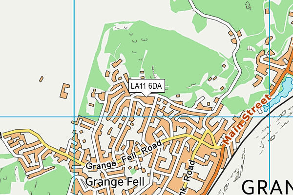 LA11 6DA map - OS VectorMap District (Ordnance Survey)