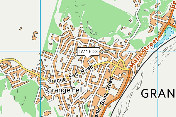 LA11 6DG map - OS VectorMap District (Ordnance Survey)