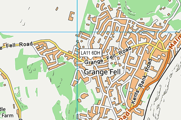 LA11 6DH map - OS VectorMap District (Ordnance Survey)