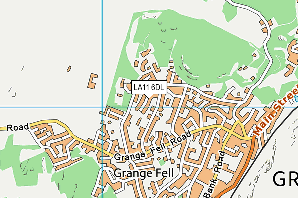 LA11 6DL map - OS VectorMap District (Ordnance Survey)