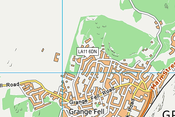 LA11 6DN map - OS VectorMap District (Ordnance Survey)