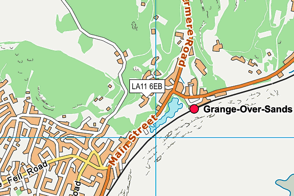 LA11 6EB map - OS VectorMap District (Ordnance Survey)