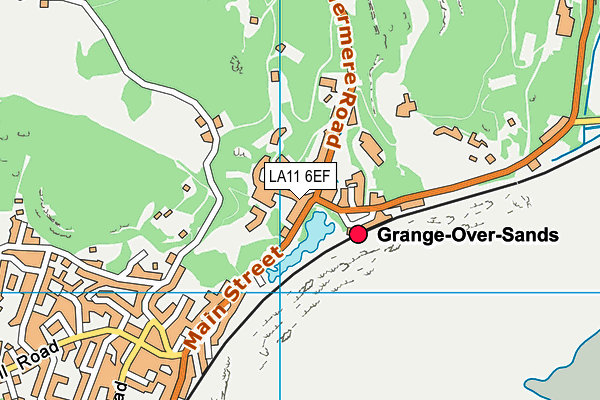 LA11 6EF map - OS VectorMap District (Ordnance Survey)