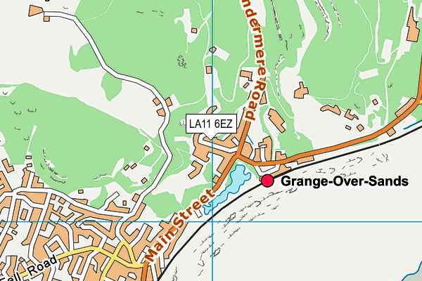 LA11 6EZ map - OS VectorMap District (Ordnance Survey)
