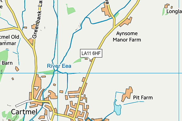 LA11 6HF map - OS VectorMap District (Ordnance Survey)