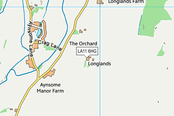 LA11 6HG map - OS VectorMap District (Ordnance Survey)