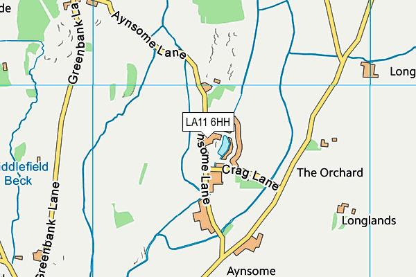 LA11 6HH map - OS VectorMap District (Ordnance Survey)