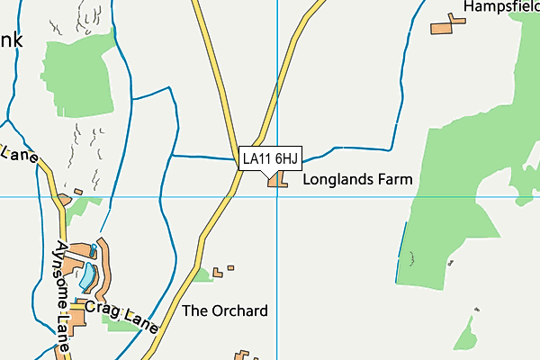 LA11 6HJ map - OS VectorMap District (Ordnance Survey)