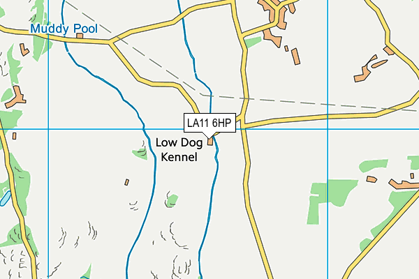 LA11 6HP map - OS VectorMap District (Ordnance Survey)