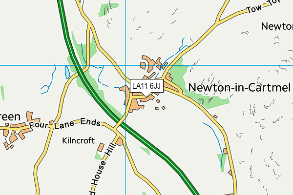 LA11 6JJ map - OS VectorMap District (Ordnance Survey)