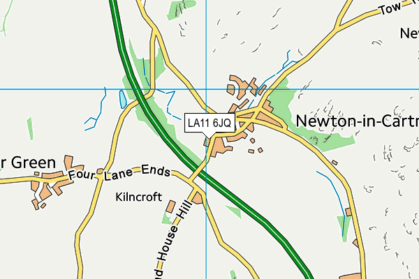 LA11 6JQ map - OS VectorMap District (Ordnance Survey)
