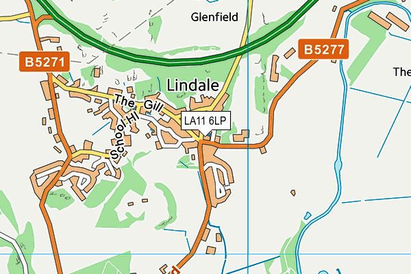 LA11 6LP map - OS VectorMap District (Ordnance Survey)