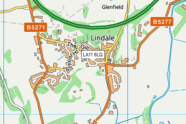 LA11 6LQ map - OS VectorMap District (Ordnance Survey)
