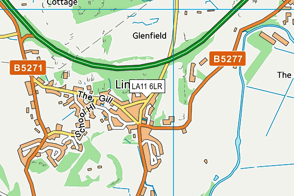 LA11 6LR map - OS VectorMap District (Ordnance Survey)