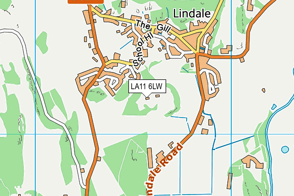 LA11 6LW map - OS VectorMap District (Ordnance Survey)