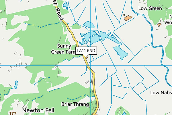 LA11 6ND map - OS VectorMap District (Ordnance Survey)