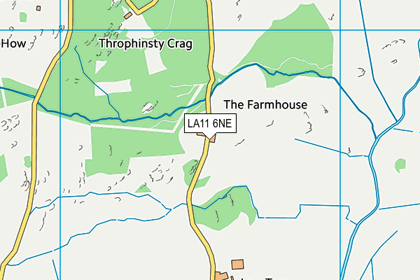 LA11 6NE map - OS VectorMap District (Ordnance Survey)