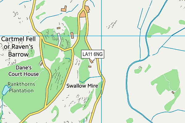 LA11 6NG map - OS VectorMap District (Ordnance Survey)