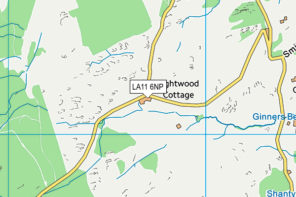 LA11 6NP map - OS VectorMap District (Ordnance Survey)