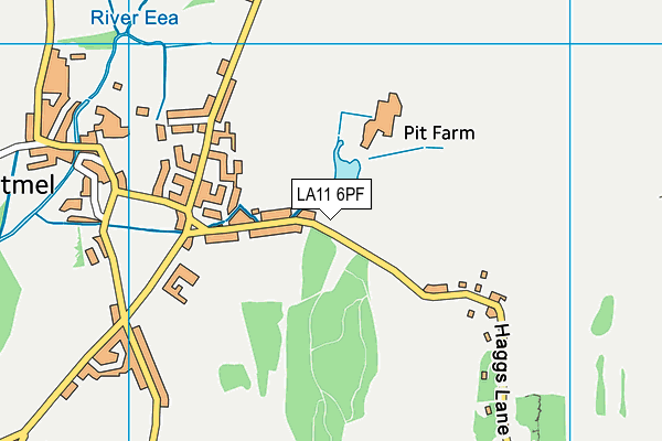 LA11 6PF map - OS VectorMap District (Ordnance Survey)