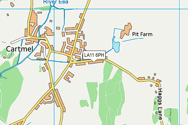 LA11 6PH map - OS VectorMap District (Ordnance Survey)