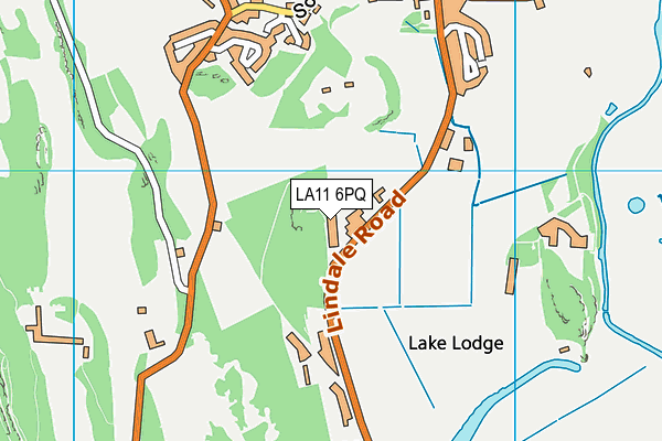 LA11 6PQ map - OS VectorMap District (Ordnance Survey)