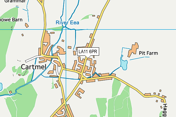 LA11 6PR map - OS VectorMap District (Ordnance Survey)