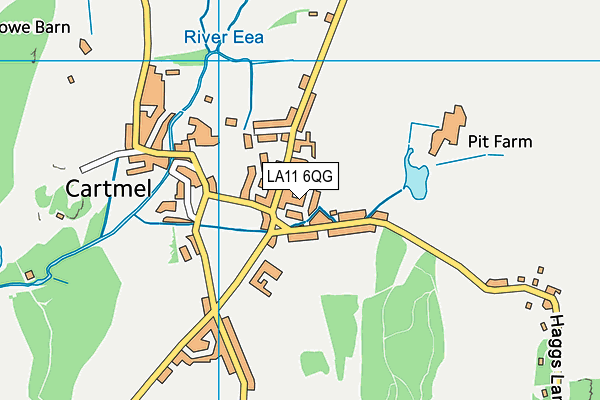LA11 6QG map - OS VectorMap District (Ordnance Survey)