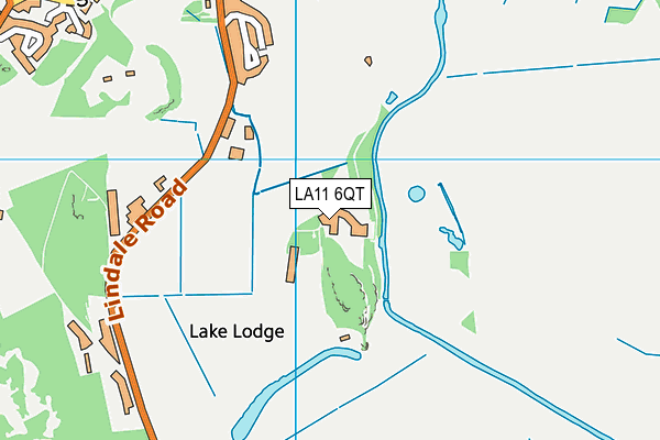 LA11 6QT map - OS VectorMap District (Ordnance Survey)