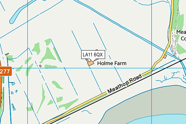 Grange-over-sands Golf Club map (LA11 6QX) - OS VectorMap District (Ordnance Survey)