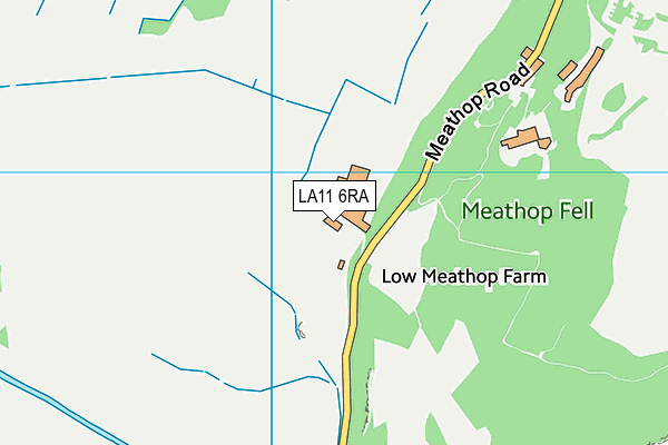 LA11 6RA map - OS VectorMap District (Ordnance Survey)