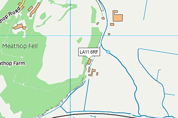 LA11 6RF map - OS VectorMap District (Ordnance Survey)