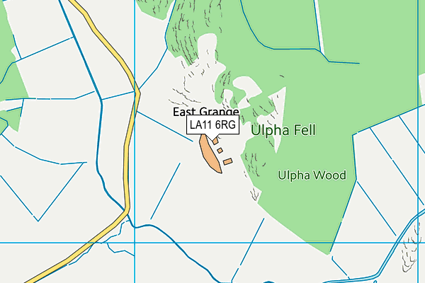 LA11 6RG map - OS VectorMap District (Ordnance Survey)