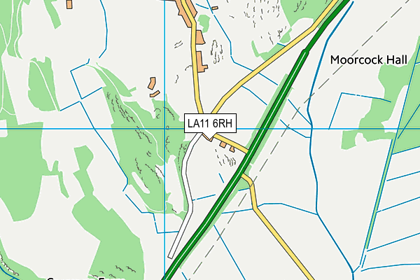 LA11 6RH map - OS VectorMap District (Ordnance Survey)