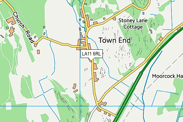 LA11 6RL map - OS VectorMap District (Ordnance Survey)
