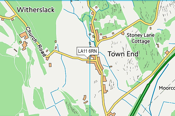 LA11 6RN map - OS VectorMap District (Ordnance Survey)