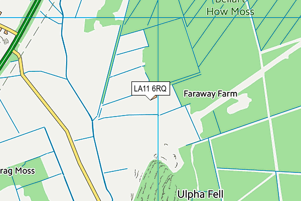 LA11 6RQ map - OS VectorMap District (Ordnance Survey)