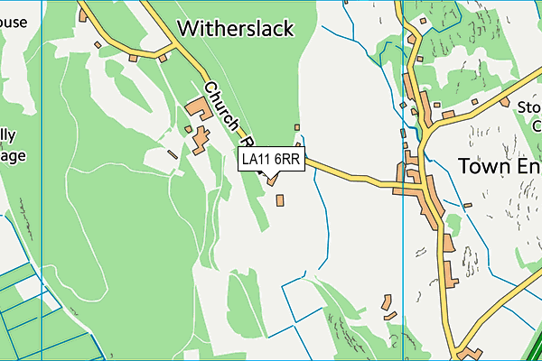 LA11 6RR map - OS VectorMap District (Ordnance Survey)