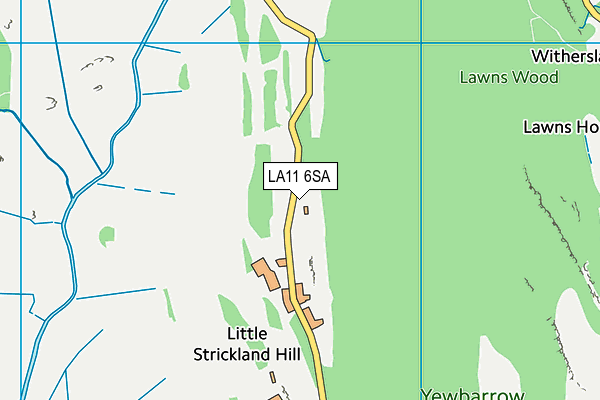 LA11 6SA map - OS VectorMap District (Ordnance Survey)