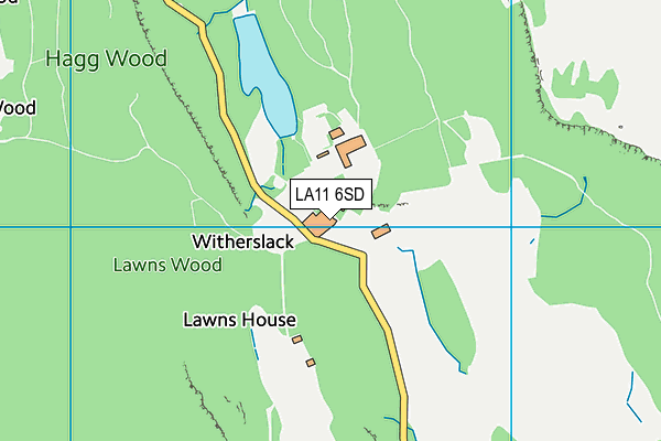 LA11 6SD map - OS VectorMap District (Ordnance Survey)