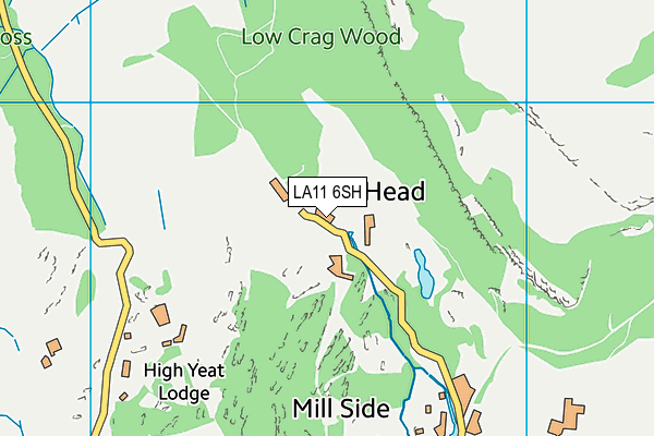 LA11 6SH map - OS VectorMap District (Ordnance Survey)