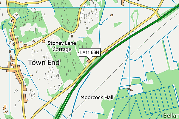 LA11 6SN map - OS VectorMap District (Ordnance Survey)