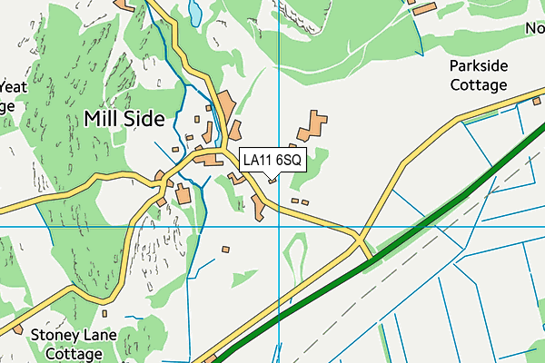 LA11 6SQ map - OS VectorMap District (Ordnance Survey)