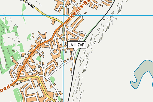 LA11 7AF map - OS VectorMap District (Ordnance Survey)