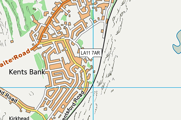 LA11 7AR map - OS VectorMap District (Ordnance Survey)