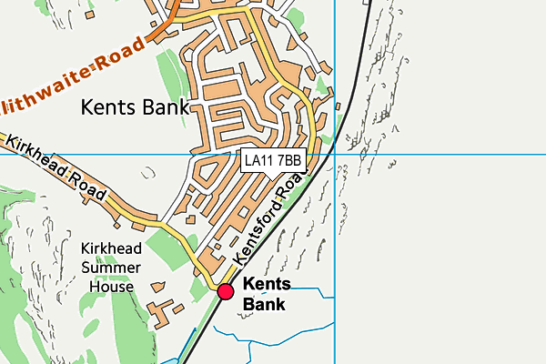 Map of KENTS BANK APARTMENTS MANAGEMENT COMPANY LIMITED at district scale